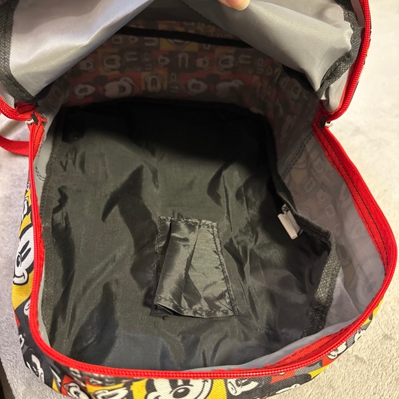 Walt Disney World Parks Authentic Backpack Mickey Mouse Pop Art Faces Red Yellow - Picture 5 of 13